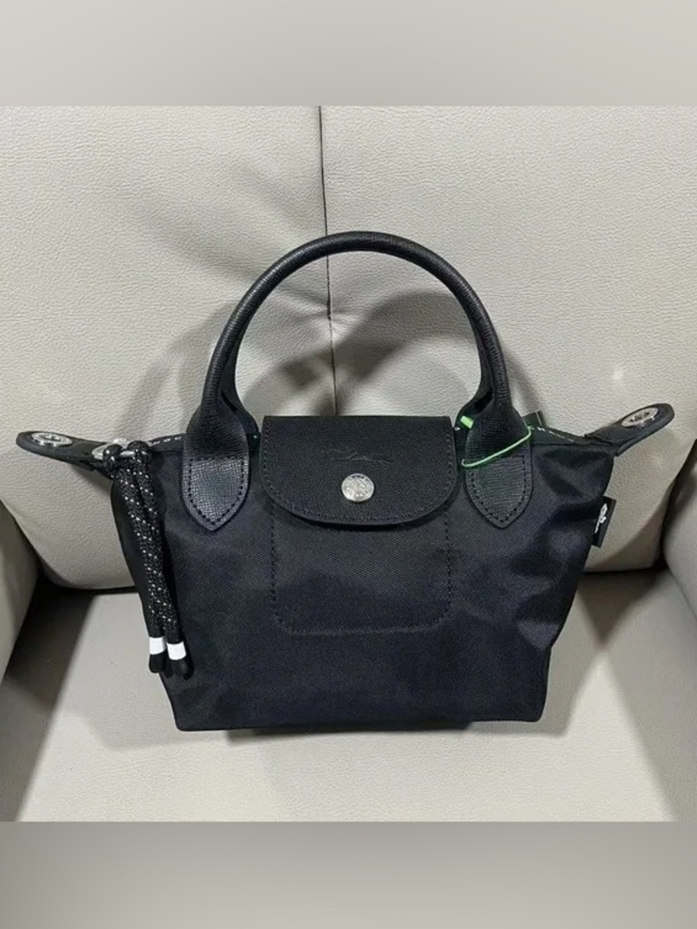 Longchamp black mini bag